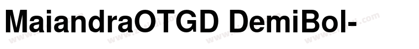 MaiandraOTGD DemiBol字体转换